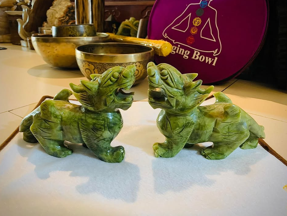 Tỳ hưu đá Ngọc Serpentine tự nhiên Siêu Khủng